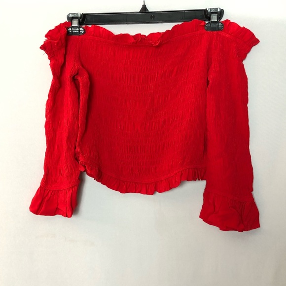 lovers + friends hampton top in crimson - Picture 6 of 8